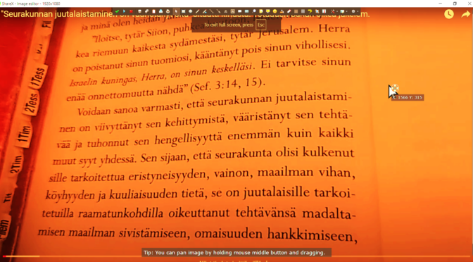 ”Seurakunnan juutalaistaminen on vääristänyt sitä” sitaatti kirjasta: Totuuden Sanan oikea jakeleminen